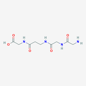 molecular formula C9H16N4O5 B1353375 H-Gly-Gly-b-Ala-Gly-OH 