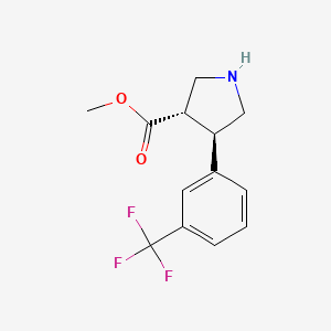 rac-methyl (3R,4S)-4-[3-(trifluoromethyl)phenyl]pyrrolidine-3-carboxylate