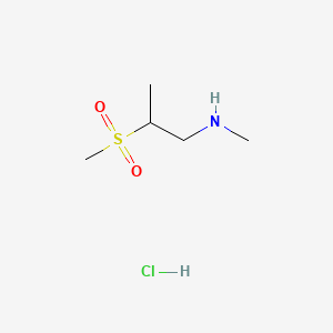 (2-Methanesulfonylpropyl)(methyl)aminehydrochloride