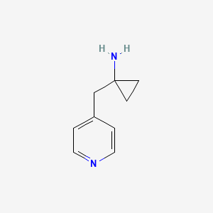 molecular formula C9H12N2 B13533802 1-(4-Pyridinylmethyl)cyclopropanamine 