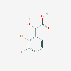 2-(2-Bromo-3-fluorophenyl)-2-hydroxyacetic acid