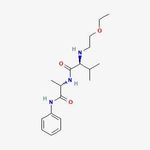 molecular formula C18H29N3O3 B1353383 N-2-Ethoxyethyl-Val-Ala-anilide 