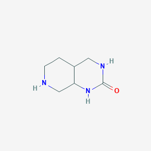 molecular formula C7H13N3O B13533832 Decahydropyrido[3,4-d]pyrimidin-2-one 