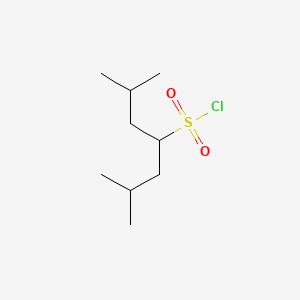 molecular formula C9H19ClO2S B13533863 2,6-Dimethylheptane-4-sulfonyl chloride 