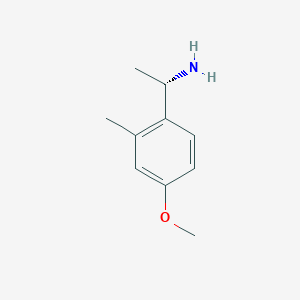 molecular formula C10H15NO B13533899 (S)-1-(4-Methoxy-2-methylphenyl)ethanamine 