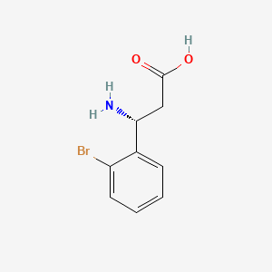 molecular formula C9H10BrNO2 B1353390 (R)-3-Amino-3-(2-bromo-phenyl)-propionic acid CAS No. 737751-95-0
