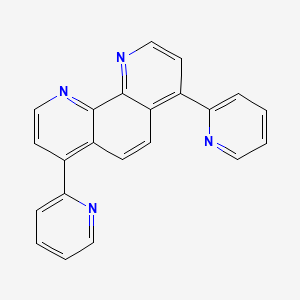 molecular formula C22H14N4 B13533901 4,7-Bis(pyridin-2-yl)-1,10-phenanthroline 