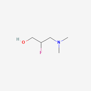 molecular formula C5H12FNO B13533904 3-(Dimethylamino)-2-fluoropropan-1-ol 