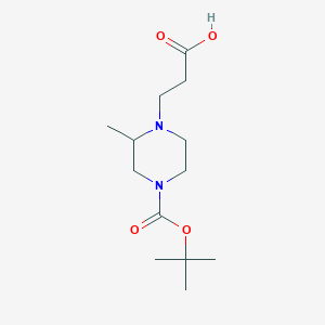 3-(4-(Tert-butoxycarbonyl)-2-methylpiperazin-1-YL)propanoic acid