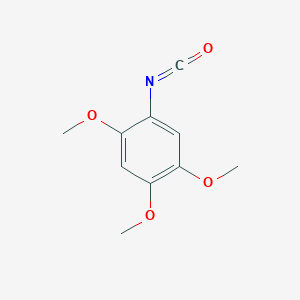 molecular formula C10H11NO4 B13533925 1-Isocyanato-2,4,5-trimethoxybenzene 