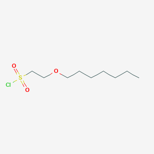 molecular formula C9H19ClO3S B13533934 2-(Heptyloxy)ethane-1-sulfonyl chloride 