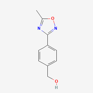 molecular formula C10H10N2O2 B1353397 [4-(5-Methyl-1,2,4-oxadiazol-3-yl)phenyl]methanol CAS No. 852180-61-1