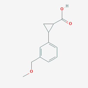 2-(3-(Methoxymethyl)phenyl)cyclopropane-1-carboxylic acid