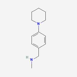 molecular formula C13H20N2 B1353398 N-methyl-N-(4-piperidin-1-ylbenzyl)amine CAS No. 852180-55-3