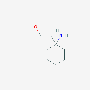 molecular formula C9H19NO B13533988 1-(2-Methoxyethyl)cyclohexan-1-amine 