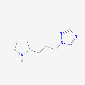 1-(3-(Pyrrolidin-2-yl)propyl)-1h-1,2,4-triazole