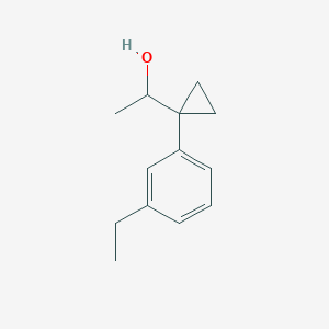 1-[1-(3-Ethylphenyl)cyclopropyl]ethan-1-ol