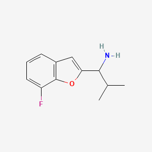 1-(7-Fluorobenzofuran-2-yl)-2-methylpropan-1-amine