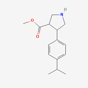 Methyl 4-[4-(propan-2-yl)phenyl]pyrrolidine-3-carboxylate