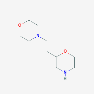 molecular formula C10H20N2O2 B13534102 2-(2-Morpholinoethyl)morpholine 