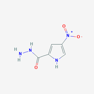 molecular formula C5H6N4O3 B1353419 4-nitro-1H-pyrrole-2-carbohydrazide CAS No. 28494-48-6