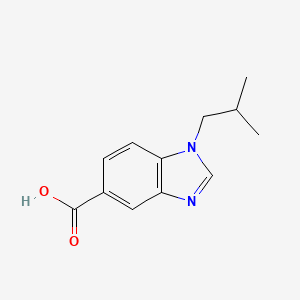 molecular formula C12H14N2O2 B13534199 1-Isobutyl-1H-benzo[d]imidazole-5-carboxylic acid 