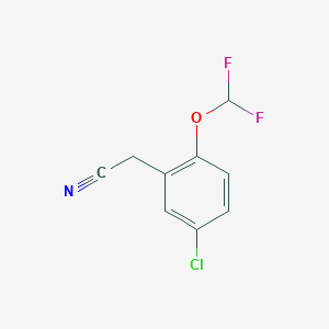 2-[5-Chloro-2-(difluoromethoxy)phenyl]acetonitrile