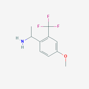 1-(4-Methoxy-2-(trifluoromethyl)phenyl)ethan-1-amine