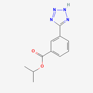 molecular formula C11H12N4O2 B1353424 isopropyl 3-(2H-tetrazol-5-yl)benzoate CAS No. 867329-89-3