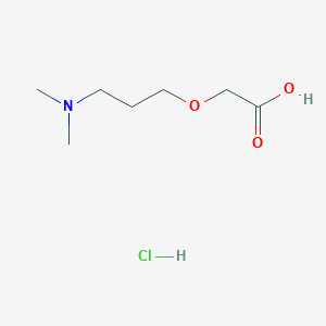 molecular formula C7H16ClNO3 B13534272 2-[3-(Dimethylamino)propoxy]aceticacidhydrochloride 