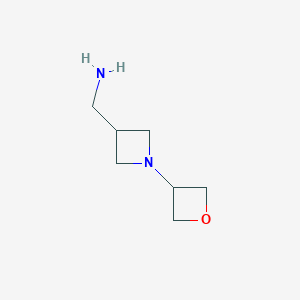 (1-(Oxetan-3-yl)azetidin-3-yl)methanamine