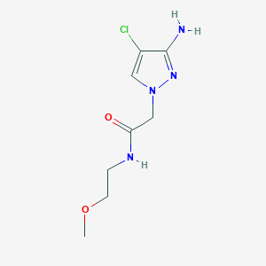 2-(3-Amino-4-chloro-1h-pyrazol-1-yl)-n-(2-methoxyethyl)acetamide