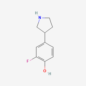 2-Fluoro-4-(pyrrolidin-3-yl)phenol