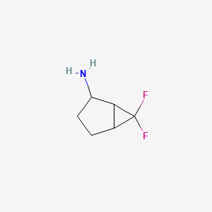 molecular formula C6H9F2N B13534314 6,6-Difluorobicyclo[3.1.0]hex-2-ylamine 