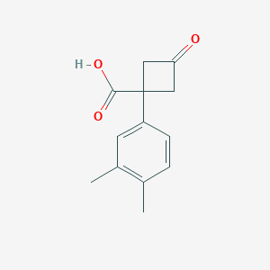 1-(3,4-Dimethylphenyl)-3-oxocyclobutane-1-carboxylic acid