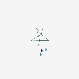 molecular formula C7H13N B13534325 (3-Methylbicyclo[1.1.1]pentan-1-yl)methanamine 