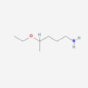 molecular formula C7H17NO B13534347 4-Ethoxypentan-1-amine 