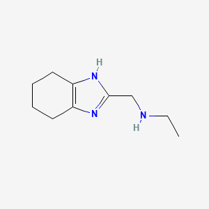 molecular formula C10H17N3 B13534353 n-((4,5,6,7-Tetrahydro-1h-benzo[d]imidazol-2-yl)methyl)ethanamine 