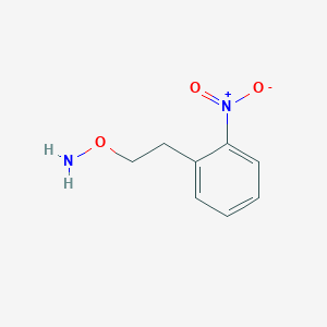 molecular formula C8H10N2O3 B13534367 o-(2-Nitrophenethyl)hydroxylamine 