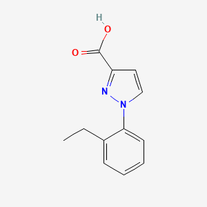 molecular formula C12H12N2O2 B13534375 1-(2-Ethylphenyl)-1H-pyrazole-3-carboxylic acid CAS No. 1152534-03-6