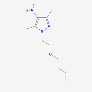 1-(2-Butoxyethyl)-3,5-dimethyl-1h-pyrazol-4-amine