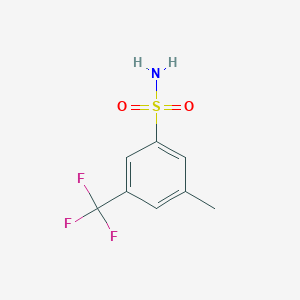 molecular formula C8H8F3NO2S B13534386 3-Methyl-5-(trifluoromethyl)benzenesulfonamide 