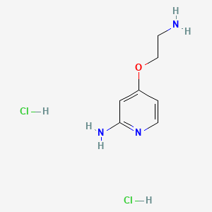 molecular formula C7H13Cl2N3O B13534400 4-(2-Aminoethoxy)pyridin-2-aminedihydrochloride 