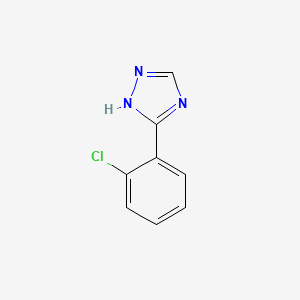 molecular formula C8H6ClN3 B1353441 5-(2-chlorophenyl)-1H-1,2,4-triazole CAS No. 56015-92-0