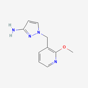 1-[(2-Methoxy-3-pyridinyl)methyl]-1H-pyrazol-3-amine