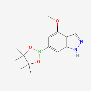 4-methoxy-6-(tetramethyl-1,3,2-dioxaborolan-2-yl)-1H-indazole