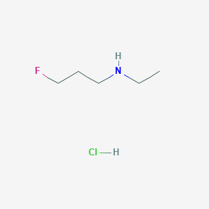 molecular formula C5H13ClFN B13534432 Ethyl(3-fluoropropyl)aminehydrochloride 