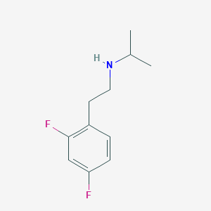 molecular formula C11H15F2N B13534442 [2-(2,4-Difluorophenyl)ethyl](propan-2-yl)amine 