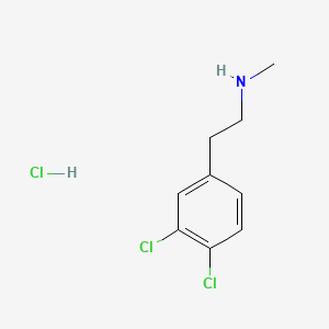 molecular formula C9H12Cl3N B13534448 [2-(3,4-Dichlorophenyl)ethyl](methyl)aminehydrochloride 