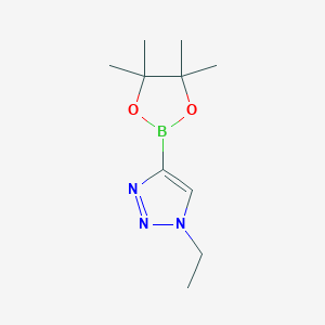 1-ethyl-4-(tetramethyl-1,3,2-dioxaborolan-2-yl)-1H-1,2,3-triazole